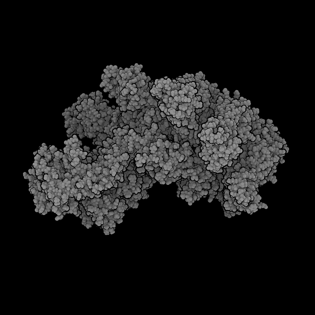 Modelo de dibujos animados de una proteína