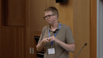 Luke Gilbert hablando en CRISPR Workshop 2017