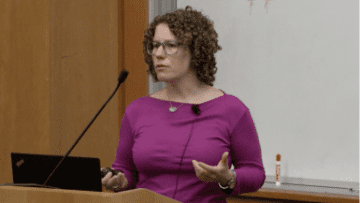 Jennifer Listgarten speaking at CRISPR Workshop 2017