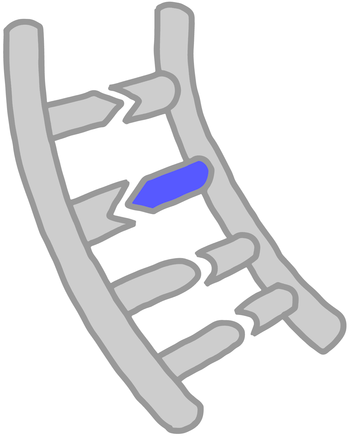 Imagen de base azul en el ADN