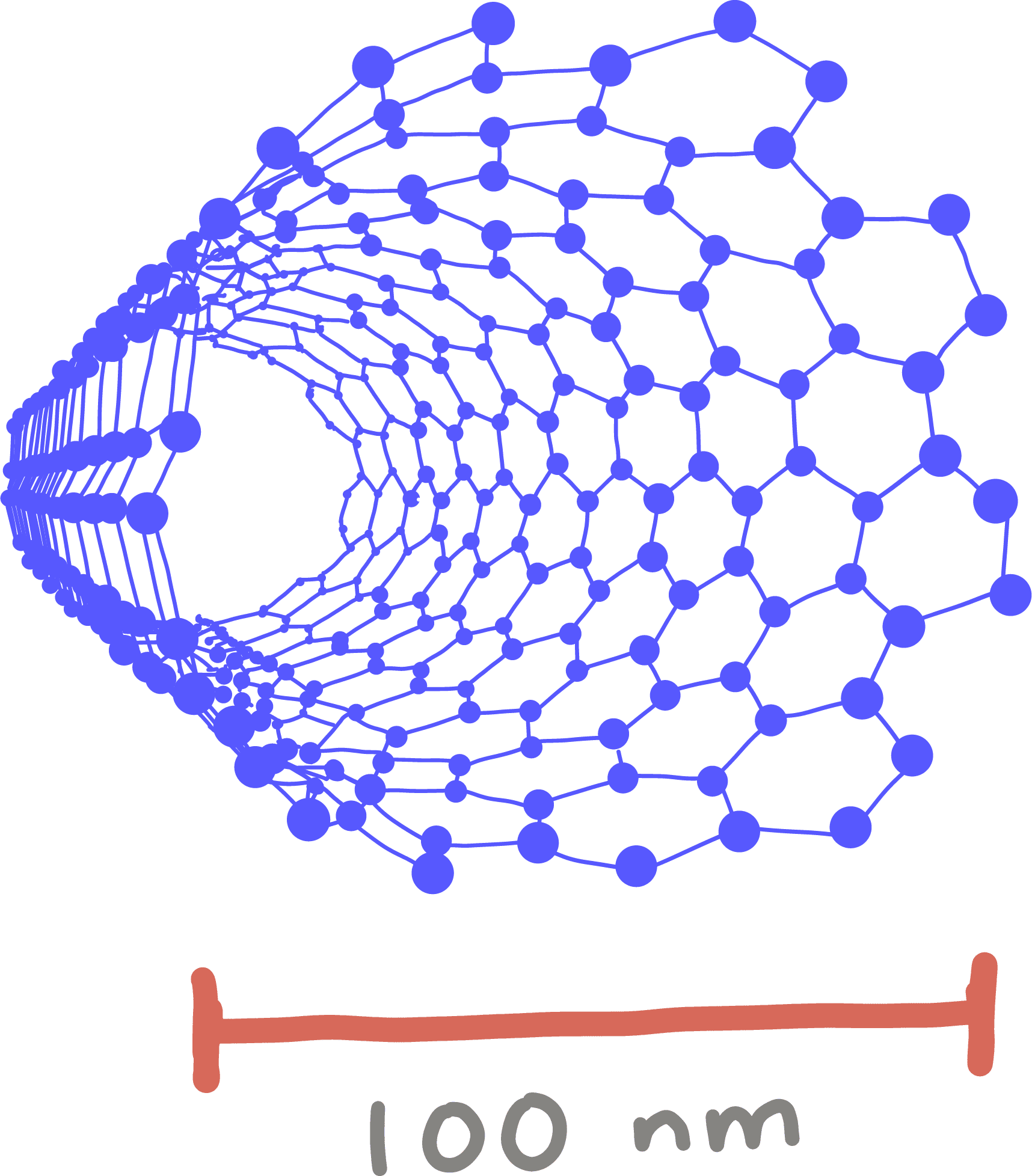 Ilustración de nanomaterial