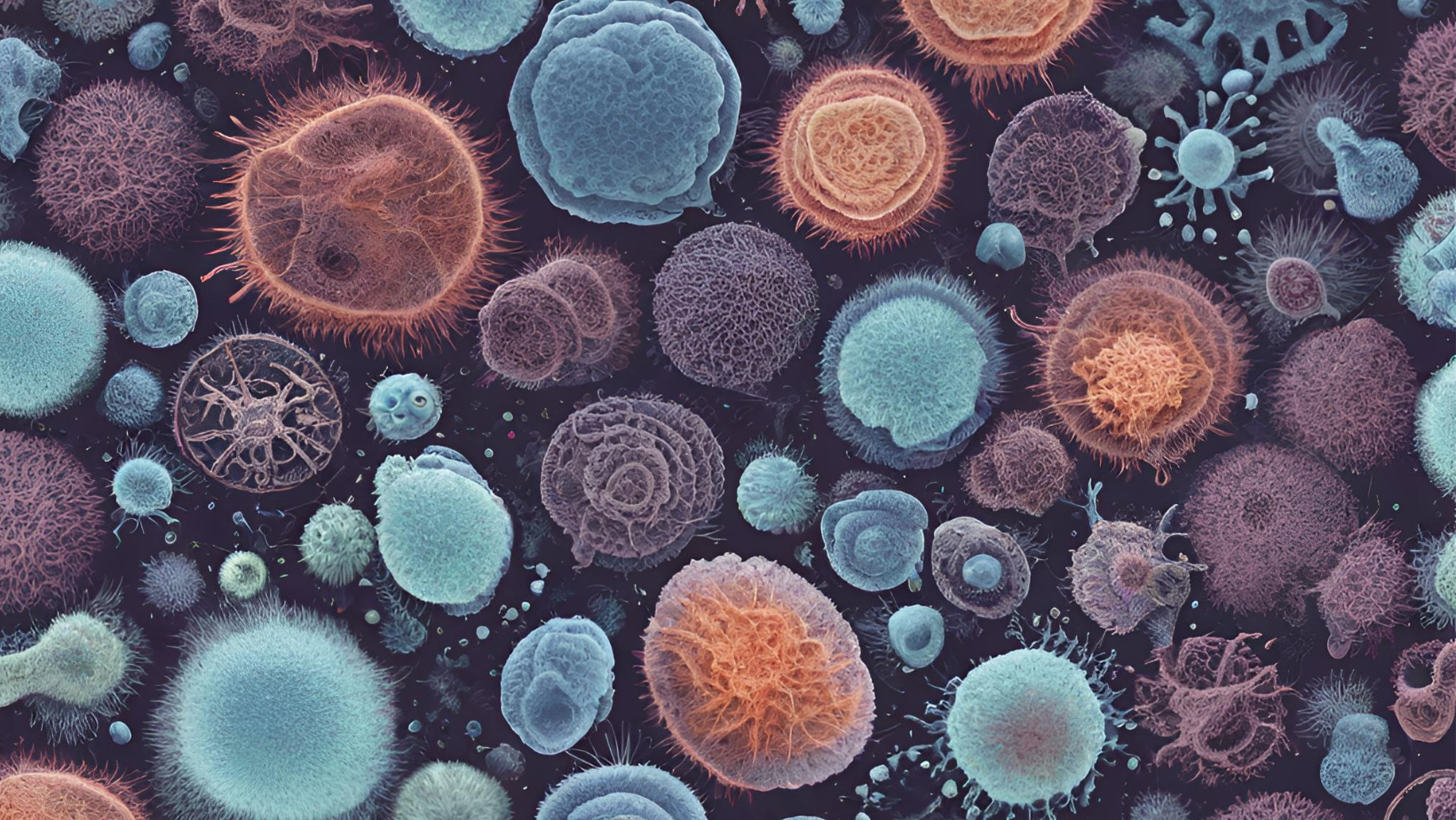 Abstract microbe pattern