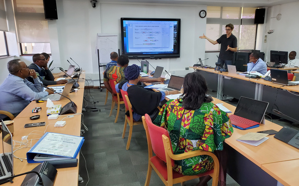 Classroom during the 2023 CRISPR Kenya course