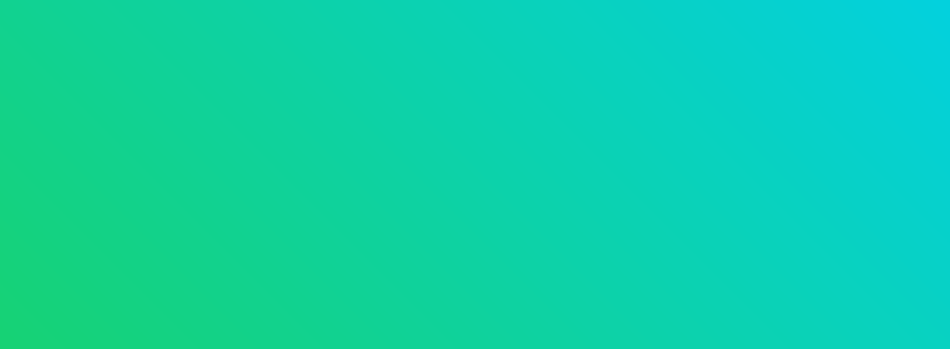 Gradient of color from blue to green