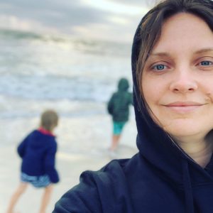 Ksenia Krasileva at the beach