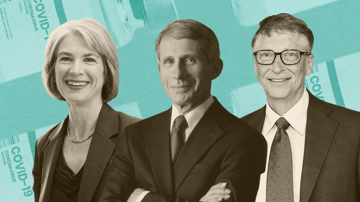 Jennifer Doudna, Dr. Anthony Fauci, and Bill Gates