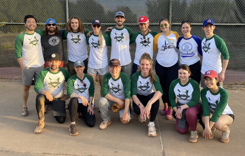 The Doudna lab baseball team