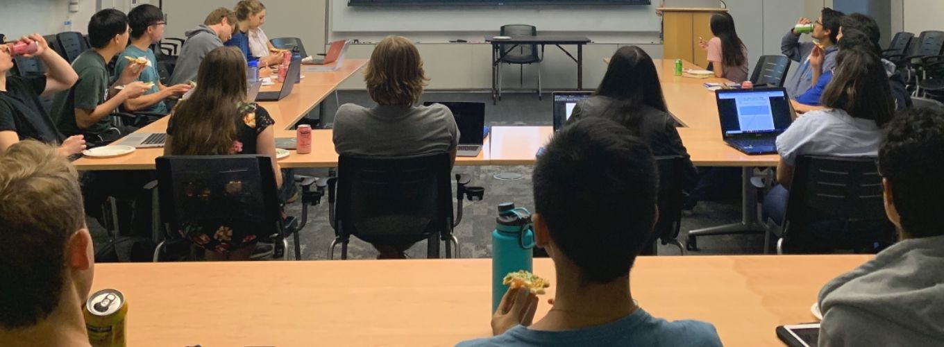 undergrads in a classroom