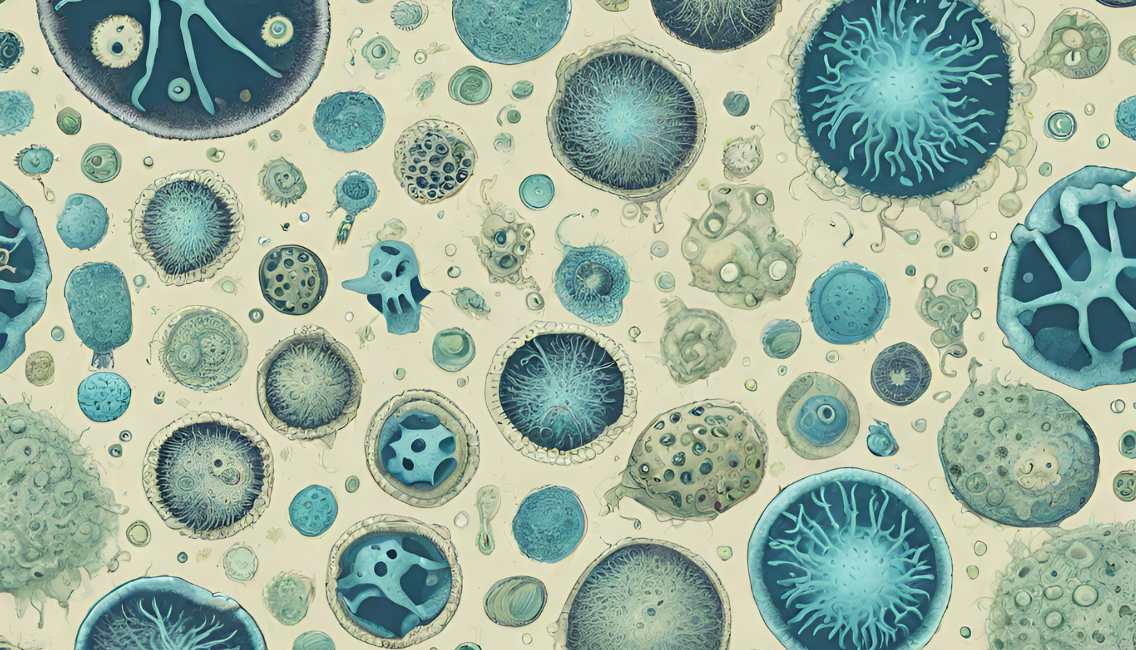 Abstract microbe pattern