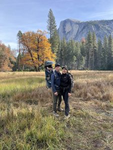 Matt Kan and his family hiking