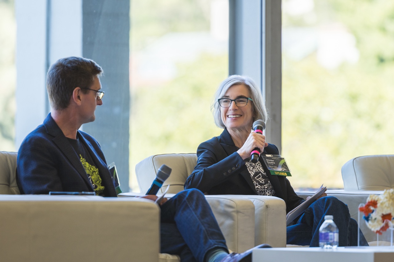 Jennifer Doudna and Brad Ringeisen discuss the future of climate research at the IGI.